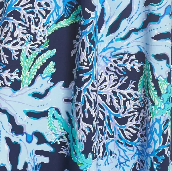 Lilly Pulitzer Parigi Maxi Dress Deep Indigo Swish Sway Navy Blue Green Lilac S