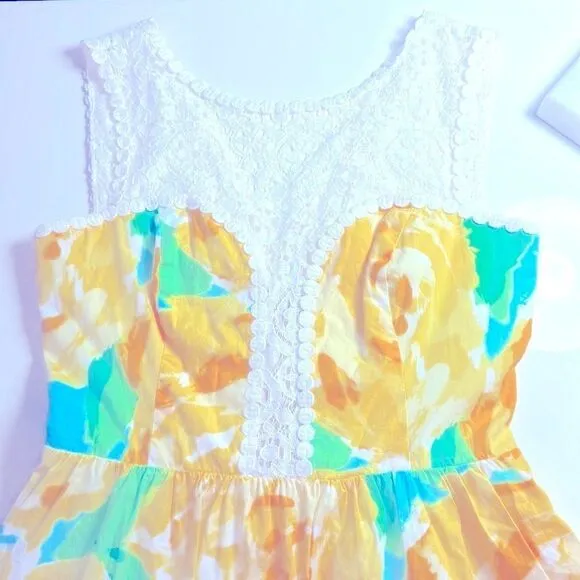 Lilly Pulitzer Reagan Dress Sunglow Yellow First Impressions HTF