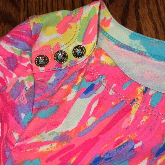 Lilly Pulitzer Sophie dress size Large in Multi Palm Beach Coral NWT.
