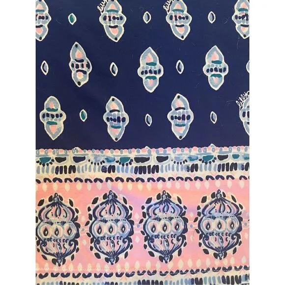 Lilly Pulitzer Sophie Ruffle Dress Lapis Lazuli Glow Up XXS Stretch $148.00