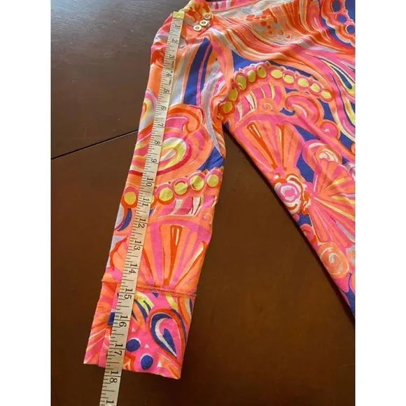 Lilly Pulitzer XS 3/4 Sleeve Sophie Short Dress in Multi Reef Retreat Print
