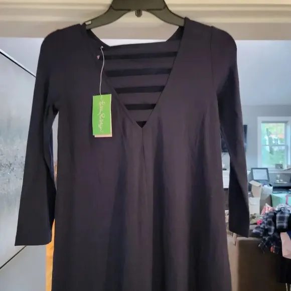 Lilly Pulitzer Women's Ophelia Midnight Navy Shift Swing Dress Size XXS