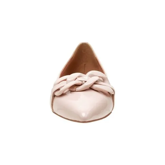 Linea Paola NORA Patent | Pointy Toe Resin Chain Keeper Flats-NWT
