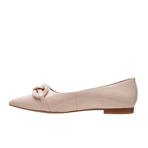 Linea Paola NORA Patent | Pointy Toe Resin Chain Keeper Flats-NWT