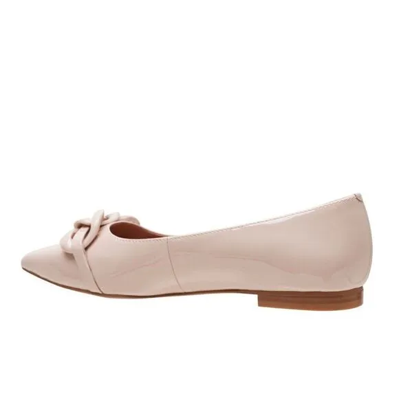 Linea Paola NORA Patent | Pointy Toe Resin Chain Keeper Flats-NWT