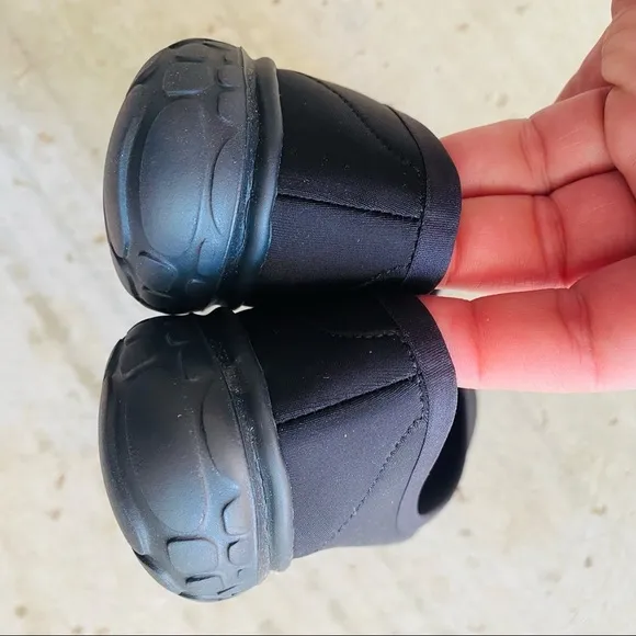 LISSOM | Flyte Black with Black Soles Slip-On Comfort Ballet Flats 7