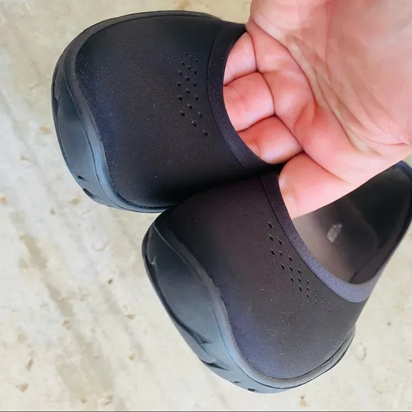LISSOM | Flyte Black with Black Soles Slip-On Comfort Ballet Flats 7