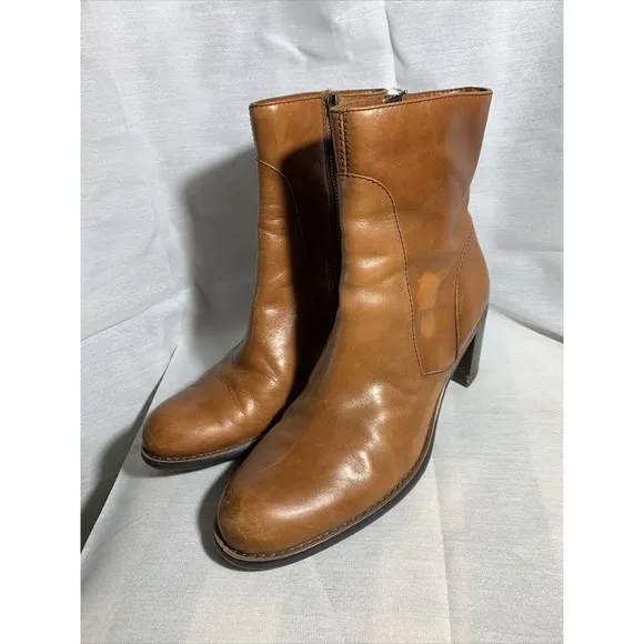 Liz Claiborne Flex Manon Boots Leather Womens Size 7 Ankle Booties