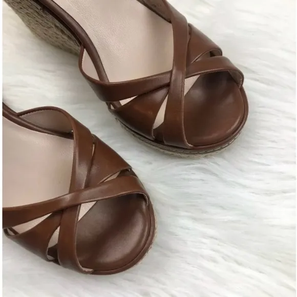 LK Bennett Leather Litya Wedge - Size 38