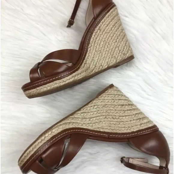 LK Bennett Leather Litya Wedge - Size 38