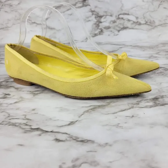 LK Bennett Suede Skyla Flats Pointed Toe
