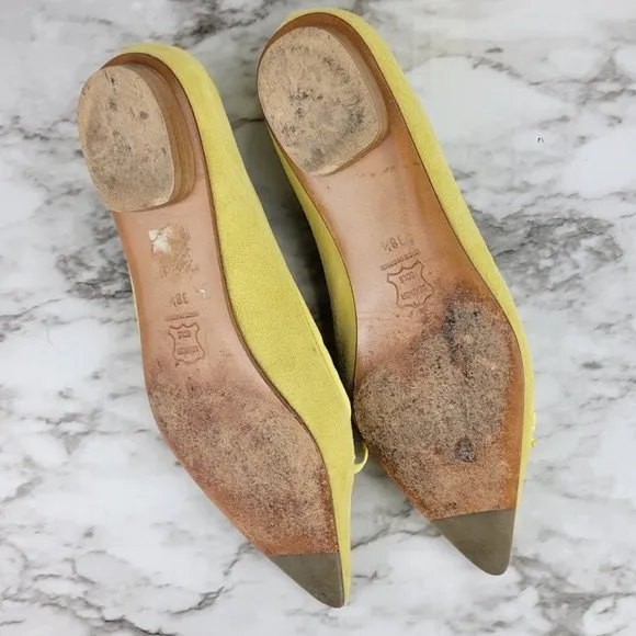 LK Bennett Suede Skyla Flats Pointed Toe
