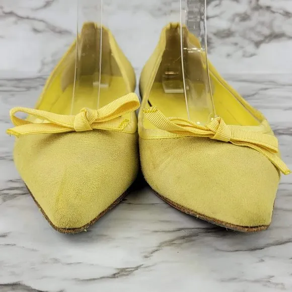 LK Bennett Suede Skyla Flats Pointed Toe
