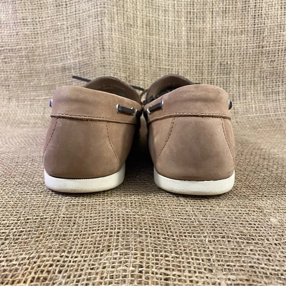 L.L.BEAN Duck Boots Boat Shoes Slip On Camp Mocs Beige  12 D