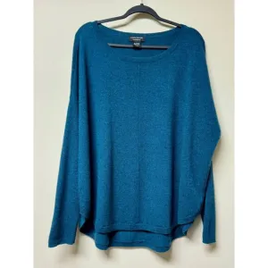 LORD &amp; TAYLOR 100% 2-Ply Cashmere Sweater, Teal, Sz XL