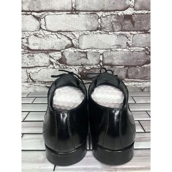 Lottusse 1877 Black Leather Derby Cap Toe Lace Dress Shoes Men Sz 7.5M US/41EU