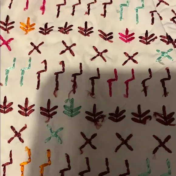 LOVE SAM Imari Yucatec Embroidered Summer Shorts Size Large