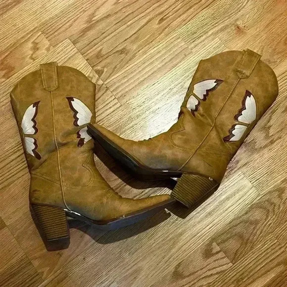 Lower East Side Brown Cowboy Boots