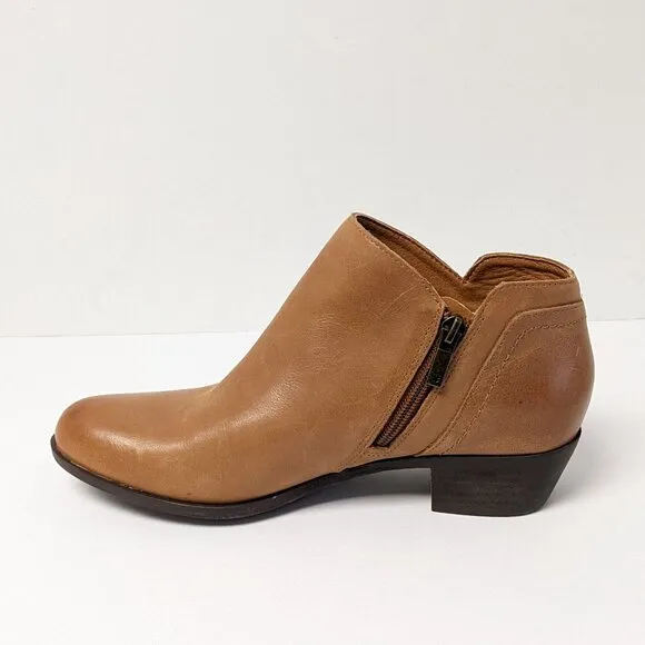 Lucky Brand Barlina Ankle Boots, Latte Leather, Women's 8