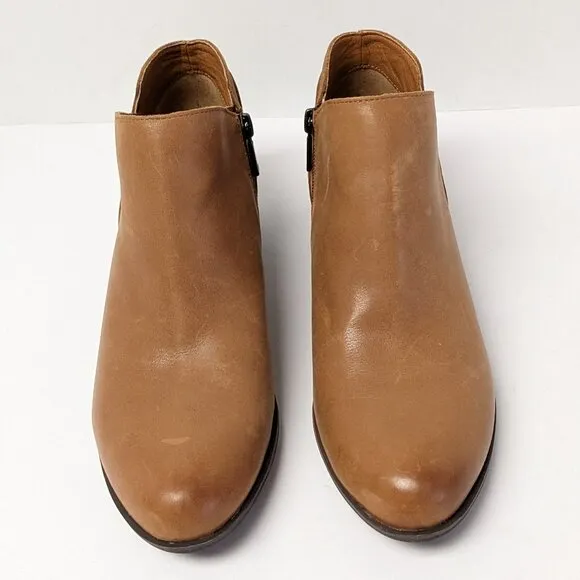Lucky Brand Barlina Ankle Boots, Latte Leather, Women's 8