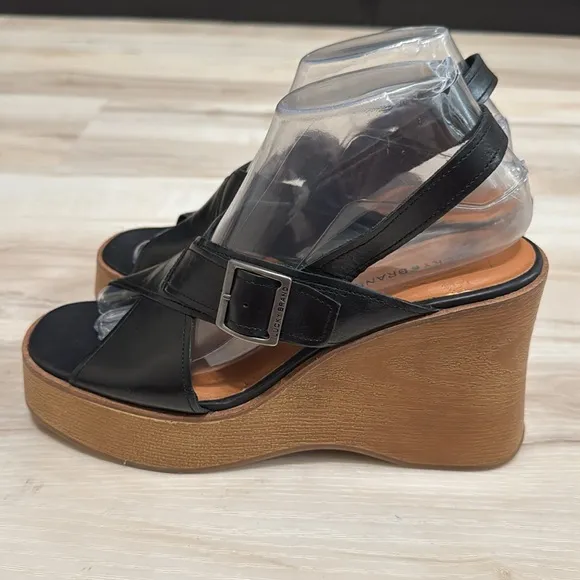 Lucky Brand Delaynee Wood Wedge Sandals