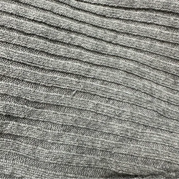 Lunya Ribbed Pima Alpaca Pullover Sweater Grey SZ XS/Small Oversized Relaxed Fit