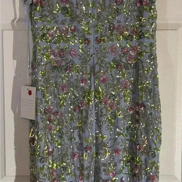 Mac Duggal 5722 - Flutter Sleeve Beaded Dress NWT