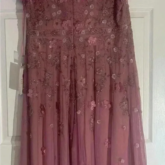Mac Duggal 9212 - Embellished High Neck Dress Size 14 NWT