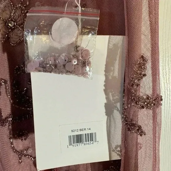 Mac Duggal 9212 - Embellished High Neck Dress Size 14 NWT