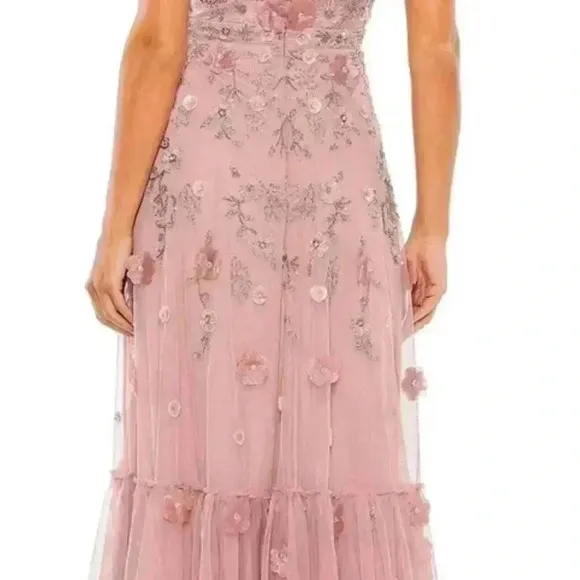 Mac Duggal 9212 - Embellished High Neck Dress Size 14 NWT