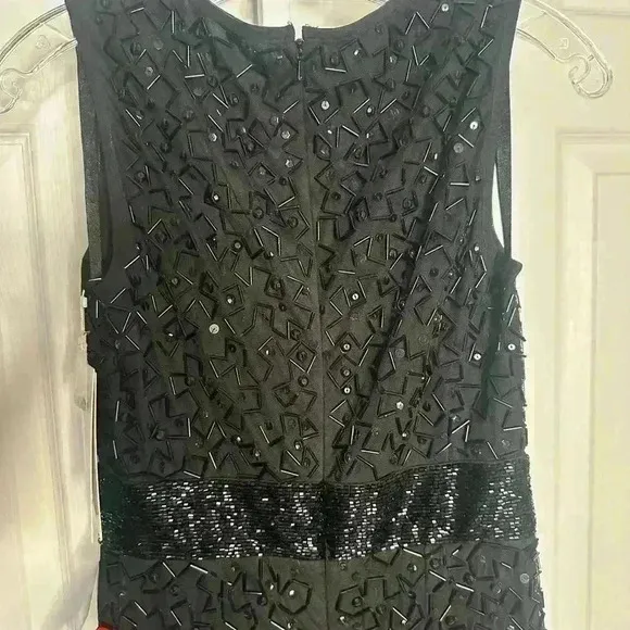 Mac Duggal Geometric Embellished Sleeveless A-Line Dress Size 2 NWT MSRP $398