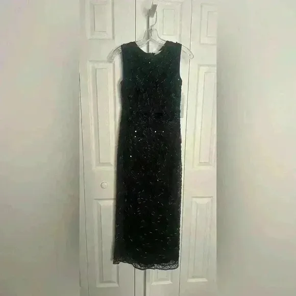 Mac Duggal Geometric Embellished Sleeveless A-Line Dress Size 2 NWT MSRP $398