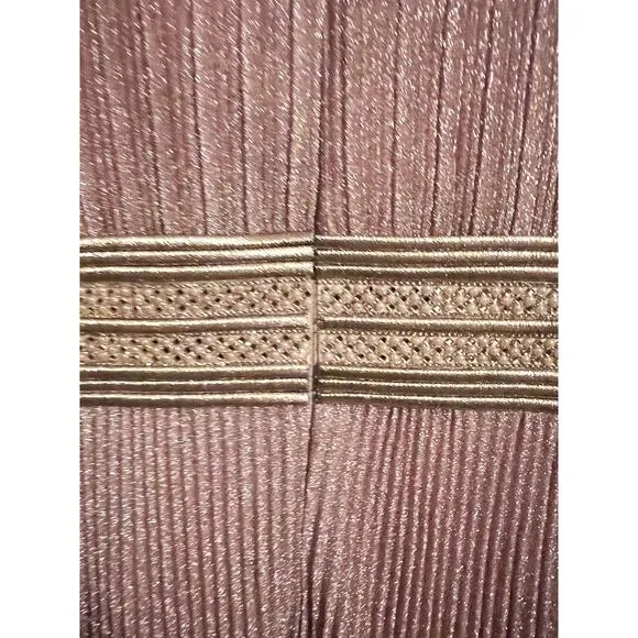 Mac Duggal Shimmering A Line Midi Dress Rose Gold Size 4 NEW 30750 NEW