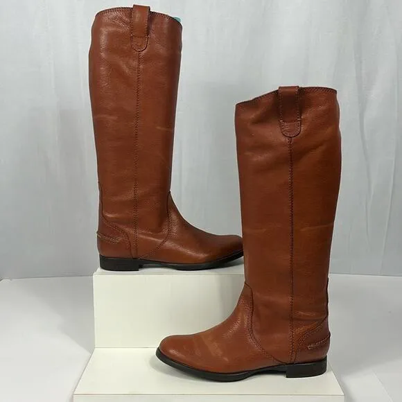 Madewell 1937 Archive Italian Leather Boots English Saddle #96873.