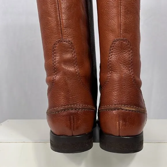 Madewell 1937 Archive Italian Leather Boots English Saddle #96873.