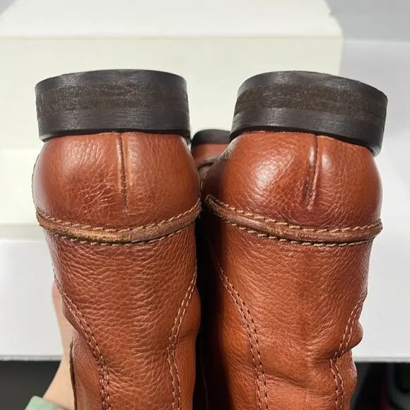 Madewell 1937 Archive Italian Leather Boots English Saddle #96873.