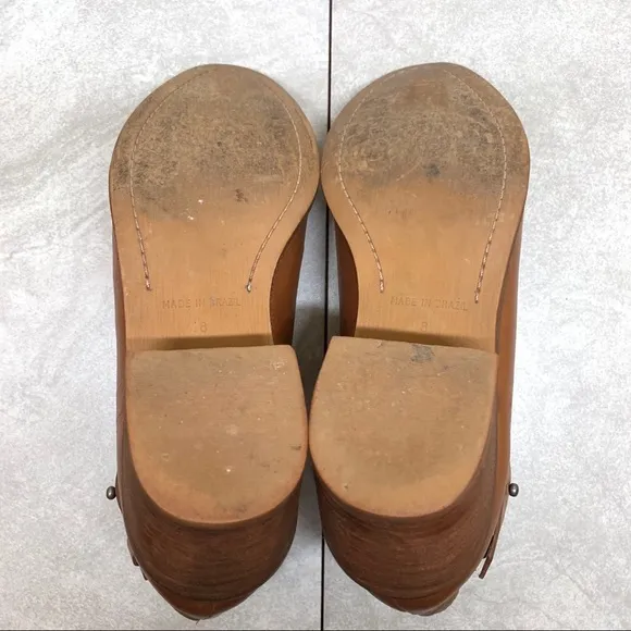 Madewell B8034 Dakota Cutoff cognac ankle boots size 8