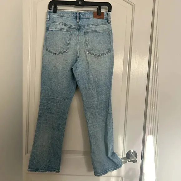 Madewell Cali Demi-Boot Jeans Comfort Stretch Edition Raw Hem Size 27
