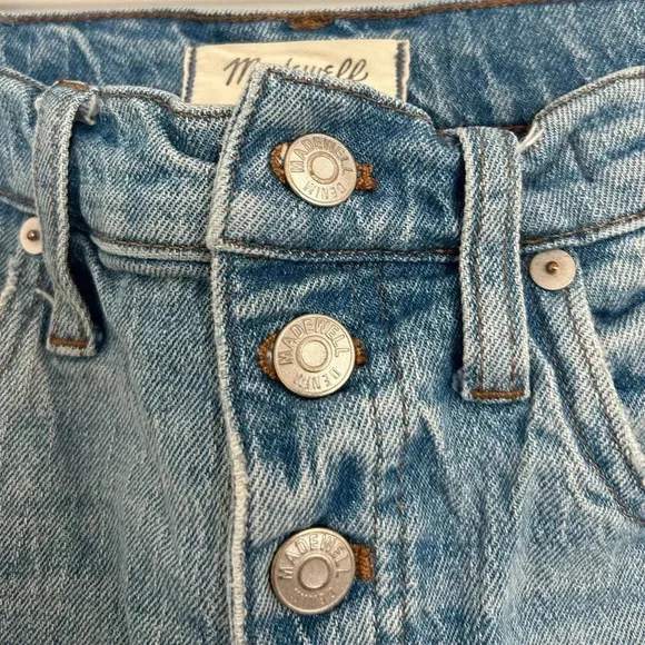 Madewell Cali Demi-Boot Jeans Comfort Stretch Edition Raw Hem Size 27
