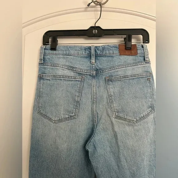 Madewell Cali Demi-Boot Jeans Comfort Stretch Edition Raw Hem Size 27