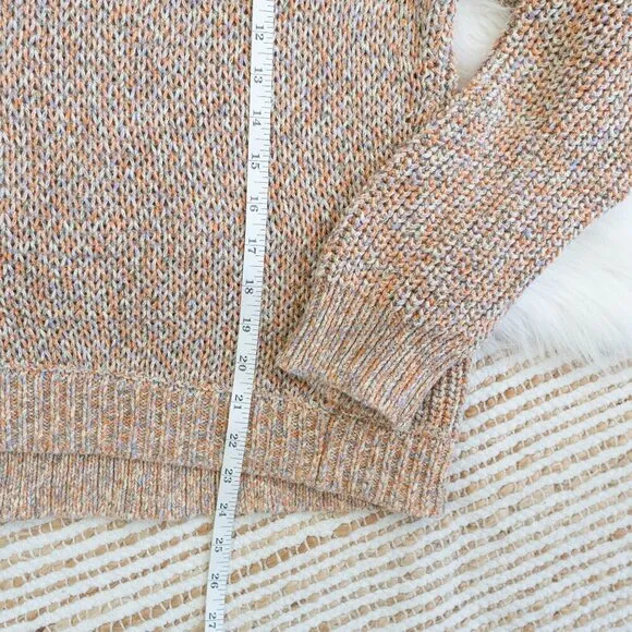 MADEWELL MARLED BEVERLY PULLOVER SWEATER 100% COTTON CIDER SZ XL
