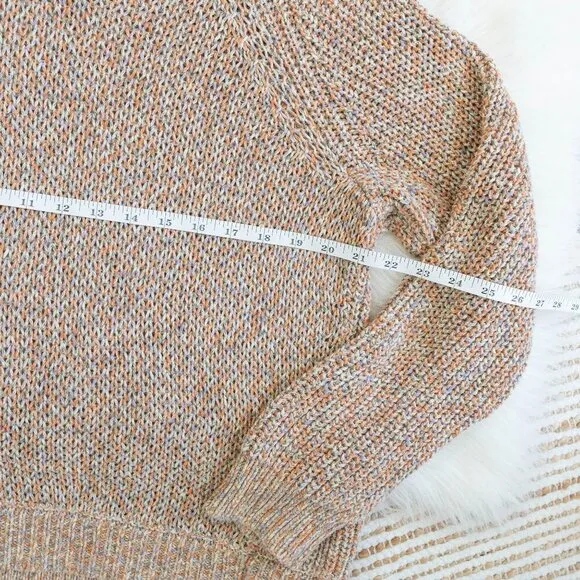 MADEWELL MARLED BEVERLY PULLOVER SWEATER 100% COTTON CIDER SZ XL