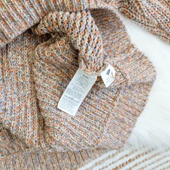 MADEWELL MARLED BEVERLY PULLOVER SWEATER 100% COTTON CIDER SZ XL
