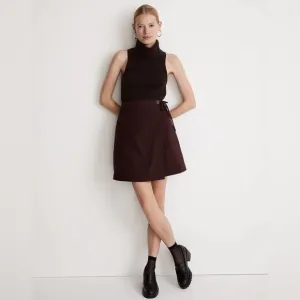 Madewell Moleskin Side-Tie Mini Skirt