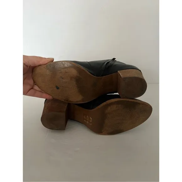 Madewell The Brenner Genuine Leather Side Zip Heeled Ankle Boot Bootie