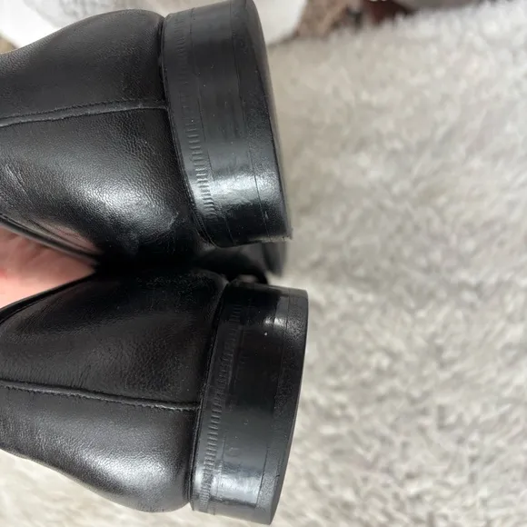 Magnanni Black Leather Slip On/Loafers Shoes Size 8.5 D