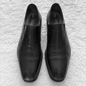 Magnanni Black Leather Slip On/Loafers Shoes Size 8.5 D
