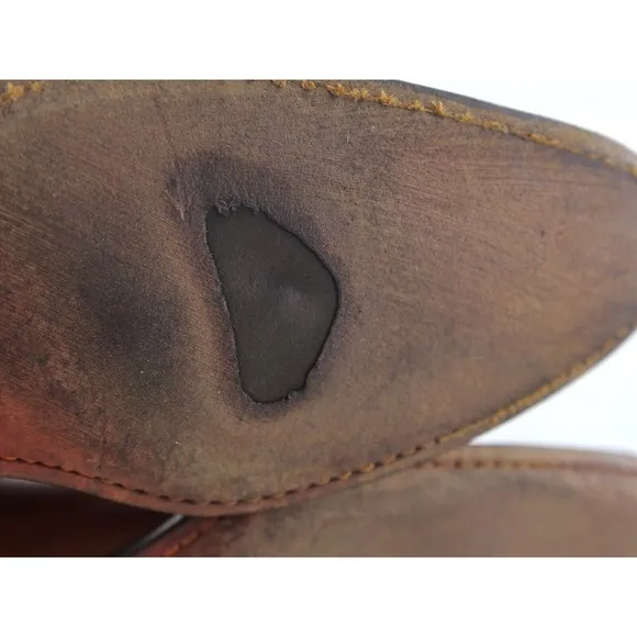 Magnanni‎ Brogue Derby Medallion Toe Oxford Cognac Mens Dress Shoes 10 M 13975