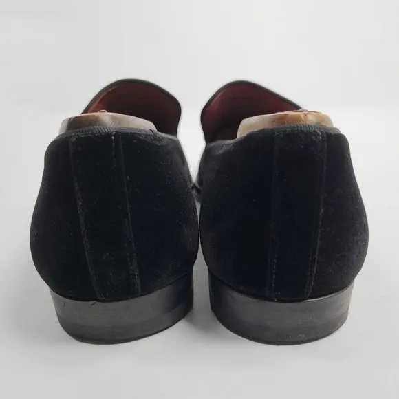 Magnanni 'Dorio' Smoking Loafer- Black Velvet Size 8.5 M