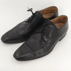 Magnanni for Neiman Marcus Black Leather Lace Up Shoes Derby‎ Men's 10